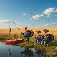 Even the turkeys are #stokedonfishing Happy thanksgiving everyone  #whatwerethankfullfor #fishing #turkey #family #holidays #thanksgiving