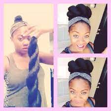 4 114 Likes 611 Comments Protectivestyles Protectivestyles On Instagram Ohyourenaturalhuh Quick Lit Kanekalon Hairstyles Natural Hair Styles Twist Bun