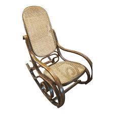 Vintage Mid Century Bentwood Rocker Cane Back Bottom Rocking Chair Rocking Chair Bentwood Rocker Outdoor Chaise Lounge Chair