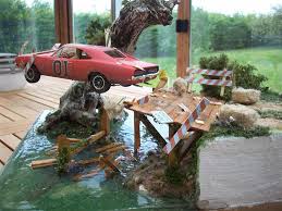 General Lee Jump Diorama General Lee Maquette Voiture