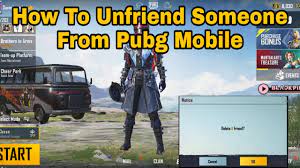 How To Delete Friends From Pubg Mobile How To Unfriend Someone In Pubg How To Remove Friends Pubg Youtube