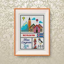 Size iceland map cross stitch pattern. Buy 2 Get 1 Free Reykjavik Cross Stitch Pattern Travel Etsy Cross Stitch Patterns Cross Stitch Stitch Patterns