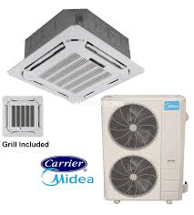 Product title midea 7,000 btu (10,000 btu ashrae) 115v portable air conditioner with comfortsense remote, white, map07r1wwt average rating: Buying Guide For 48000 Btu Carrier Midea 230v Seer 17 8 Ceiling Cassette Air Conditioner Cool Hyper Heat System
