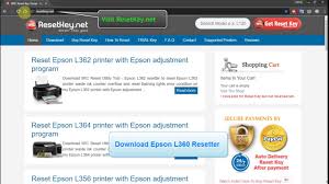 Reset Epson L360 Printer Epson Adjustment Program Youtube