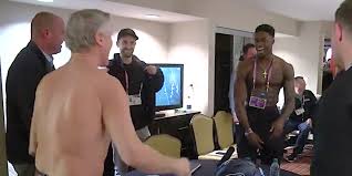 He is the son of former nfl guard terrence metcalf. Video Dk Metcalf And Pete Carroll Took Off Shirts At Combine Meeting