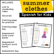Unique clothes coloring page 63 for free colouring pages with. Summer Clothing Coloring Worksheets Teaching Resources Tpt