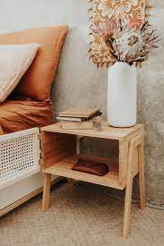 Diy Boho Wicker Rattan Cane Nightstand In 2021 Bedside Table Decor Bedside Table Diy Diy Side Table