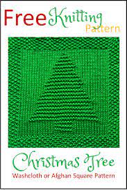 Ever tried to knit a leaf motif? Free Christmas Tree Dishcloth Or Afghan Square Daisy And Storm
