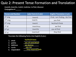 Identify specific points that need review. Ppt Quiz 2 Present Tense Formation And Translation Powerpoint Presentation Id 5448505