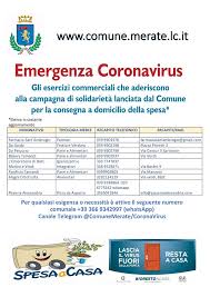 Merate Ecco Tutti I Negozi Che Effettuano Le Consegne A Domicilio Di Farmaci Frutta Alimentari In Genere Pizze E Igienizzanti Merateonline