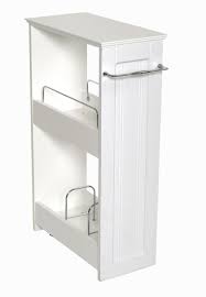 Bathroom Floor Storage Rolling Cabinet Organizer Bath Toilet Towel Shelves White Bathroom Floor Storage Slim Bathroom Storage Storage Shelves