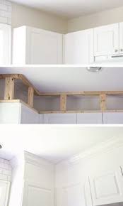 How To Enclose The Space Above Kitchen Cabinets