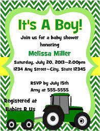 Pin By Melanie Staser On My Invitations Tractor Baby Shower Baby Shower Baby Shower Girl Diy