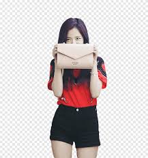 Jisoo Blackpink Woman Holding Brown Leather Envelope Clutch Bag Png Pngegg