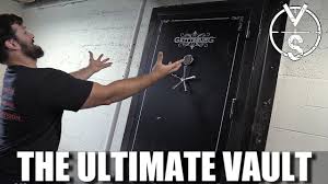 Big_hairy_azzz probably didn't want to make or have an actual steel vault door, so he made one out of wood. The Ultimate Diy Vault Room Youtube