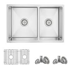 Maybe you would like to learn more about one of these? Azuni C227 27 Inch Double Bowl 60 40 Undermount 16 Gauge Reversible Kitchen Sink With Grids