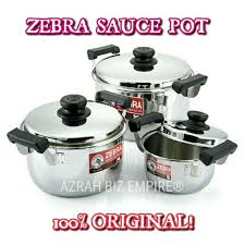 Use of stainless steel material high quality seiko , durableness , brig. Hot Loose Zebra Stainless Steel Sauce Pot Periuk Non Stick Zebra Cookware Shopee Malaysia