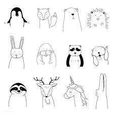 Drawing Designs Hand Drawn Animals Enjoying A Christmas Holiday Christmas Drawings How To Draw Hands Christmas Drawing Animal Drawings