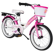 Kinderfahrrad 16 Zoll Fur Madchen Bikestar Premium Edition In Flaming Pink Und Diamant Weiss