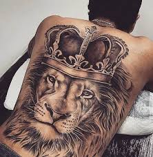 Simple lion and lioness tattoo designs can be the best tattoo ideas for couples. 15 Realistic Lion Back Tattoo Designs And Ideas Petpress Back Tattoos For Guys Lion Back Tattoo Lion Tattoo