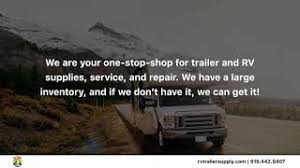 California rv service centers will see to all services, motorhome repair, camper repair, travel trailer repair, recreational vehicle repair, camper service, collision, delaminating, windshield, refrigerator awning, air conditioning, satellite internet service, motorhome service, motor. Rv Trailer Supply El Cajon California 92021 Youtube