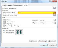 Make sure the sheet tab is selected. Print Titles In Excel How To Print Titles In Excel Repeat Row Headers
