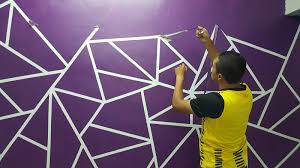 Cat dinding hijau pupus memberikan tampilan fresh. Madam Surianie Samsudin Deco Rumah Saya Step Mengecat Dinding Rumah Macam Wallpaper