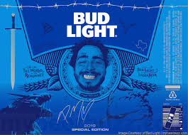 This Morning We Get To See A New 2019 Special Edition Can Coming From Anheuser Busch And Bud Light This Is The Post Malone Post Malone Wallpaper Bud Light