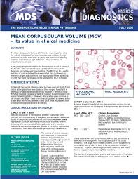 mean corpuscular volume mcv lifelabs