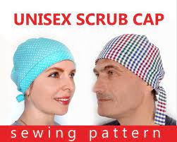 Scrub Cap Pattern Pdf For Men Women Surgical Cap Pattern Etsy Scrub Caps Pattern Scrub Caps Cap Patterns