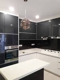 4g crystal glass kitchen cabinet with combination color of mocha + white @ bandar putra, kuantan. Ara Damansara Double Storey House Kitchen Cabinet 4g Acrylic Quartz Stone Kitchen Cabinets Kitchen Tiles Design Kitchen Design Color