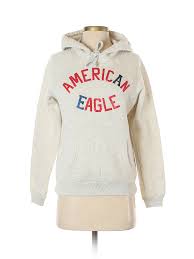Details About American Eagle Outfitters Women Ivory Pullover Hoodie Sm Petite
