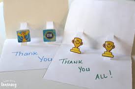 Cuts don't need to be straight lines, but they must go from valley fold, across a mountain top, to the next valley fold. Diy Pop Up Thank You Cards Look We Re Learning