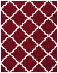 Safavieh Safavieh Dallas Shag Collection Sgd257q Trellis Area Rug 6 X 9 Red Ivory From Amazon Daily Mail