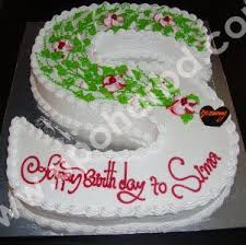 Looking for easy homemade birthday cakes? Send Birthday Cake To Bangladesh Single Letter Shape Cake With Garden Design Alphabet And Number Cakes Cake From Yummy Yummy
