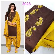 Punjabi patiala suits are one of those suits which help you look elegant, sophisticated at all time regardless of the occasion. Cotton Punjabi Suit Readymade Alfatune Unstitched Patiyala Material Readystock Malaysia