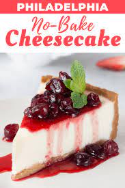 Philadelphia No Bake Cheesecake Recipe Philadelphia No Bake Cheesecake Easy No Bake Cheesecake Baking