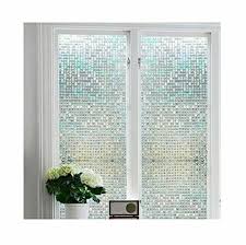 This video shows how i installed some stained glass film from home depot. Bloss Stained Glass Window Film Non Adhesive Privacy Covering 3d Dco Mini Mosaic For Sale Online Ebay