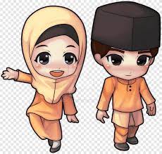 Check out inspiring examples of baju_kurung artwork on deviantart, and get inspired by our community of talented artists. Man And Woman Illustrations Chibi Baju Kurung Cartoon Chibi Child Face Png Pngegg