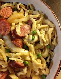 Kluski Noodles And Teet S Sausage Gary Noodle Recipes Homemade Homemade Noodles Cooking