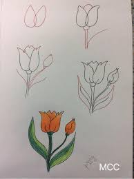 Adim Adim Kolay Cicek Cizme 5 Mimuu Com Cizimler Drawing Lessons Cizim Fikirleri