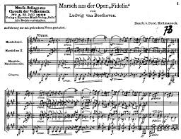 Alle noten von ludwig van beethoven andere noten ansehen klassik. Beethoven Marsch Aus Der Oper Fidelio Kostenlose Noten Fur Mandolinenorchester Startseite