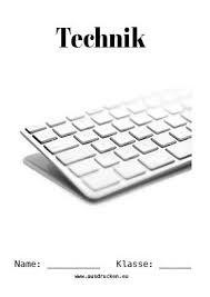 Tastaturvorlagen zum ausdrucken / weihnachtsplaner vorlagen zum ausdrucken oder digital : Technik Deckblatt Computer Informatik Deckblatt Deckblatt Schule