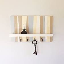 Check out our favorite key organizers: Key Hook Geometric Wall Mount Modern Linear Summer Design Handmade Wooden Key Rack Entry Key Organizer Hooks Hooks Fixtures Home Living Jewellerymilad Com