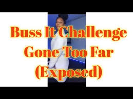 The video shows santana slim dropped on the floor while doing the challenge but it was not only the floor beneath her but something else. Buss It Challenge Gone Too Far Slim Santana And More Alltolearn Blog