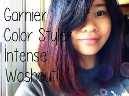 I used the lb1 shade on my very dark brown, near black hair. Garnier Color Styler Intense Washout Review Red Temptation Youtube