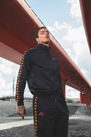 Black And Yellow Kappa Tracksuit Banda Tracksuit By Kappa Kontroll Tracksuit Outfit Mens Outfits Tracksuit