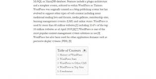 We are using tocloft.sty to generate the toc, lof, and lot. The Easiest Way To Create Anchor Links In Wordpress Wedevs