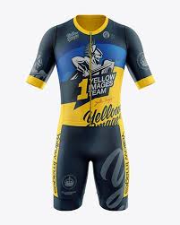 Download Men S Cycling Kit Mockup Front View In Apparel Mockups On Yellow Images Object Mockups Clothing Mockup Design Mockup Free Shirt Mockup PSD Mockup Templates