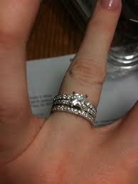 Double Wedding Band On Either Side Double Wedding Bands My Engagement Ring Wedding Bands